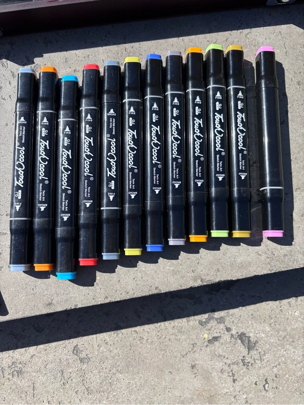 Drawing Art Supply Lot Pastels Pencils Markers Chalk Crayola Touch Cool Case